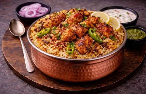Achari Chicken Tikka Biryani