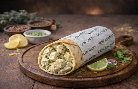 Afghani Paneer Kathi Roll