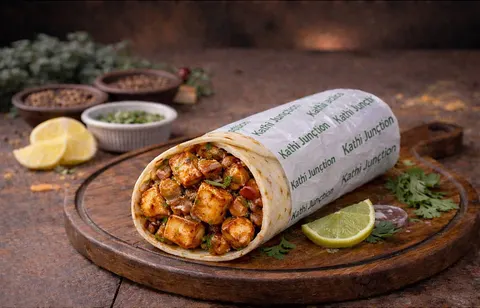 Bhuna Paneer Kathi Roll