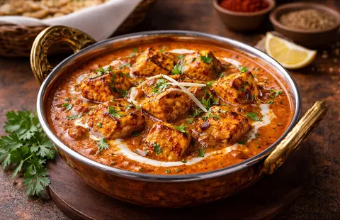 Paneer Tikka Butter Masala + 4 Slice Laccha Paratha
