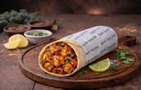 Peri Peri Paneer Tikka Roll